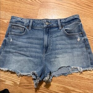 Altar’d State Denim Blue Distressed Women Shorts